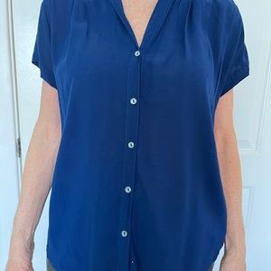 Velvet short sleeve Blouse